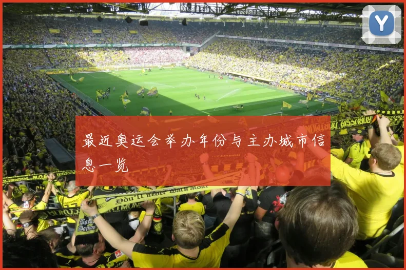 最近奥运会举办年份与主办城市信息一览
